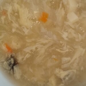 ズッキーニと卵の中華スープ